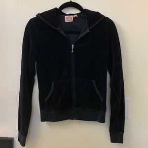 JUICY COUTURE JACKET BLACK VELOUR / Y2K JUICY